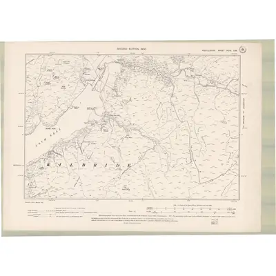 1897 Map of Argyll and Bute Sheet XCIX.SW, 1900 Print