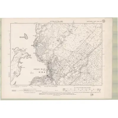 1898 Map of Argyll and Bute Sheet XCVIII.NE, 1900 Print