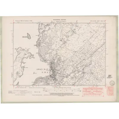 1938 Map of Argyll and Bute Sheet XCVIII.NE, 1949 Print
