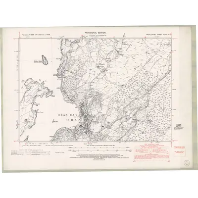 1938 Map of Argyll and Bute Sheet XCVIII.NE, 1959 Print
