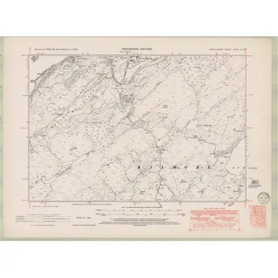 1938 Map of Argyll and Bute Sheet XCVIII.SE, 1949 Print