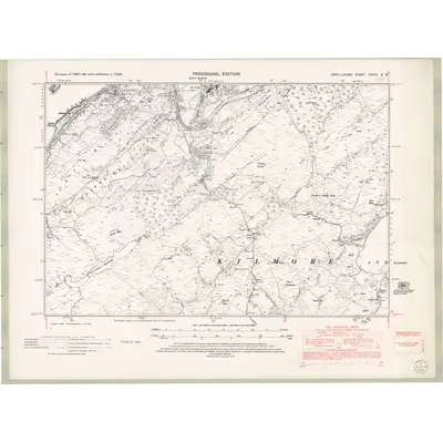 1938 Map of Argyll and Bute Sheet XCVIII.SE, 1958 Print