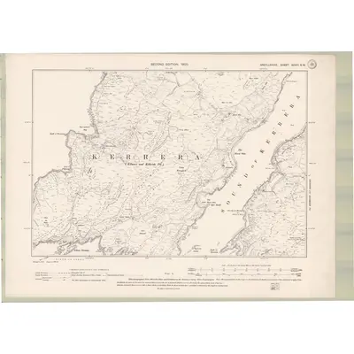 1897 Map of Argyll and Bute Sheet XCVIII.SW, 1900 Print