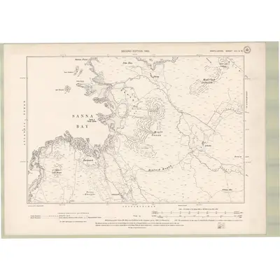 1897 Map of Argyll and Bute Sheet XIV.SW, 1900 Print