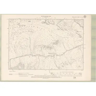 1897 Map of Argyll and Bute Sheet XIX.NE, 1900 Print
