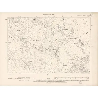 1897 Map of Argyll and Bute Sheet XIX.SE, 1900 Print