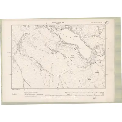 1897 Map of Argyll and Bute Sheet XL.SW, 1900 Print