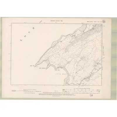 1897 Map of Argyll and Bute Sheet XLIII.NE, 1900 Print