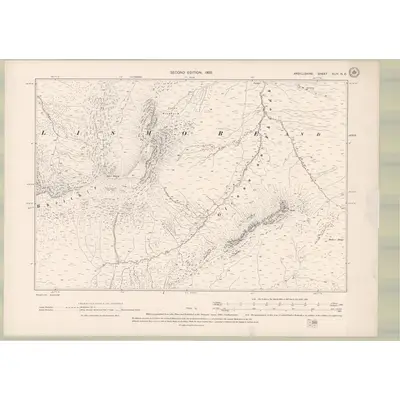 1897 Map of Argyll and Bute Sheet XLIV.NE, 1900 Print
