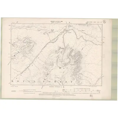 1897 Map of Argyll and Bute Sheet XLVI.NW, 1900 Print