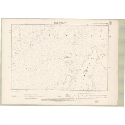 1897 Map of Argyll and Bute Sheet XLVII.SW, 1900 Print