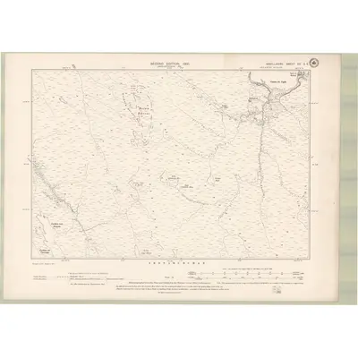 1897 Map of Argyll and Bute Sheet XV.SE, 1900 Print