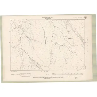 1897 Map of Argyll and Bute Sheet XV.SW, 1900 Print
