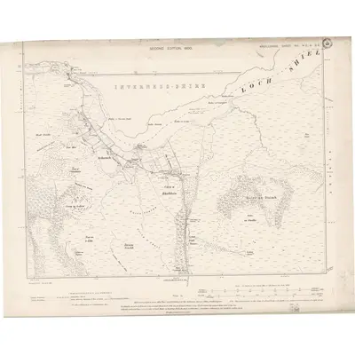 1897 Map of Argyll and Bute Sheet XVI.NE & SE, 1900 Print