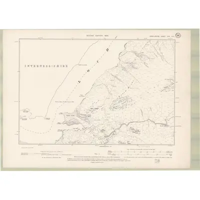 1897 Map of Argyll and Bute Sheet XVII.NE, 1900 Print