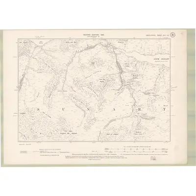 1897 Map of Argyll and Bute Sheet XVII.SE, 1900 Print