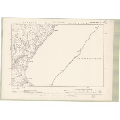1897 Map of Argyll and Bute Sheet XX.SW, 1900 Print