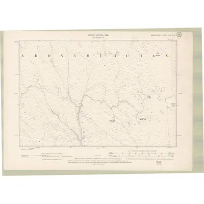 1897 Map of Argyll and Bute Sheet XXV.NE, 1900 Print