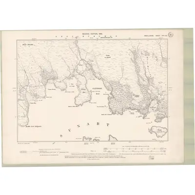 1897 Map of Argyll and Bute Sheet XXV.SE, 1900 Print