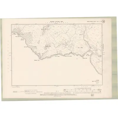 1897 Map of Argyll and Bute Sheet XXV.SW, 1900 Print