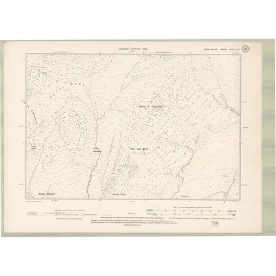 1897 Map of Argyll and Bute Sheet XXVII.NE, 1900 Print