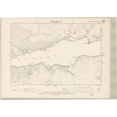 1897 Map of Argyll and Bute Sheet XXVII.SE, 1900 Print