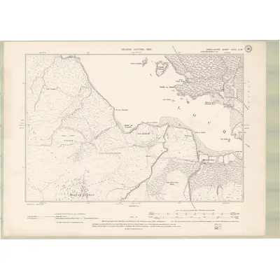 1897 Map of Argyll and Bute Sheet XXVII.SW, 1900 Print