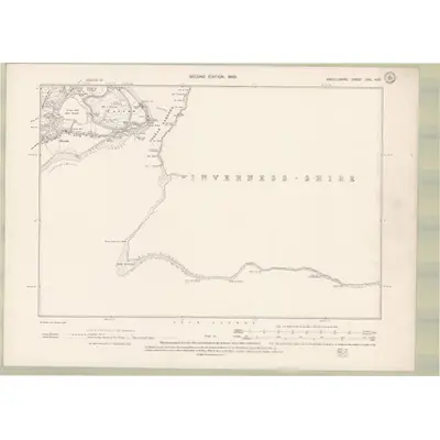 1897 Map of Argyll and Bute Sheet XXX.NW, 1900 Print