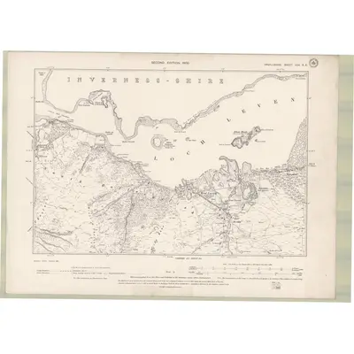 1897 Map of Argyll and Bute Sheet XXX.SE, 1900 Print