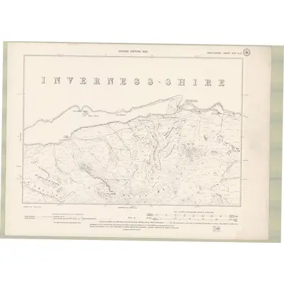 1897 Map of Argyll and Bute Sheet XXXI.NE, 1900 Print