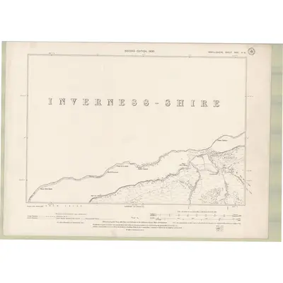 1897 Map of Argyll and Bute Sheet XXXI.NW, 1900 Print
