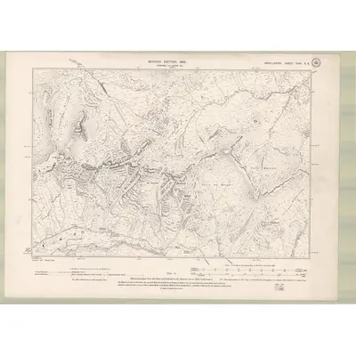 1897 Map of Argyll and Bute Sheet XXXI.SE, 1900 Print