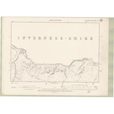 1897 Map of Argyll and Bute Sheet XXXII.NW, 1900 Print