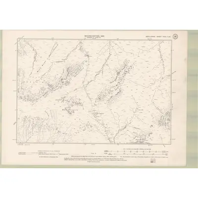 1897 Map of Argyll and Bute Sheet XXXII.SW, 1900 Print