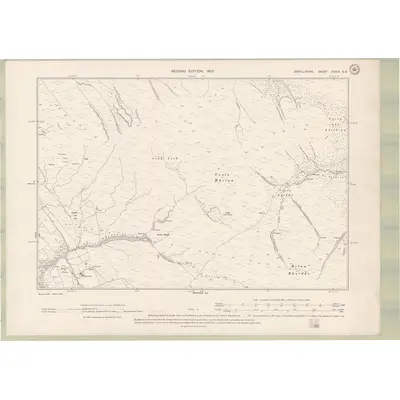 1897 Map of Argyll and Bute Sheet XXXIX.SE, 1900 Print