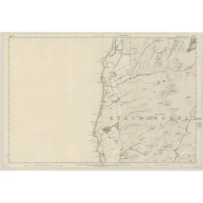 1868 Map of Argyllshire, Sheet CC, 1873 Print
