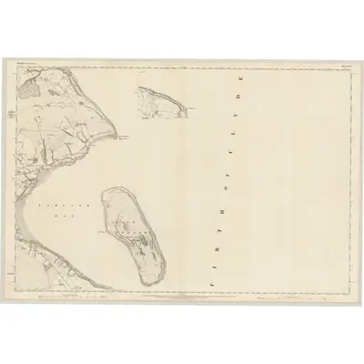 1864 Map of Argyllshire, Sheet CCL (with inset CCXLV), 1869 Print
