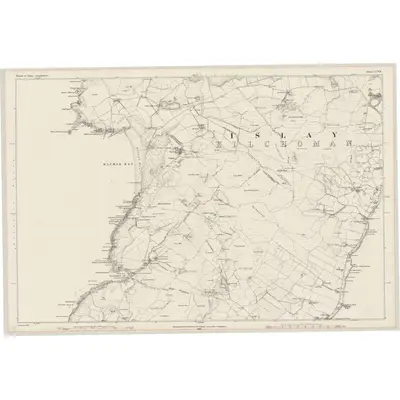 1878 Map of Argyllshire, Sheet CCVII, 1882 Print