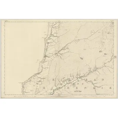 1867 Map of Argyllshire, Sheet CCXLI, 1869 Print
