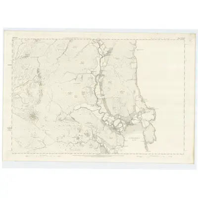 1867 Map of Argyllshire, Sheet CCXLII, 1869 Print