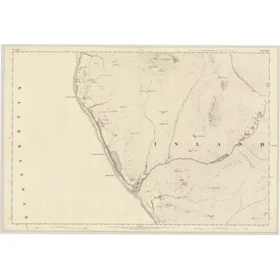 1864 Map of Argyllshire, Sheet CCXLIII, 1869 Print
