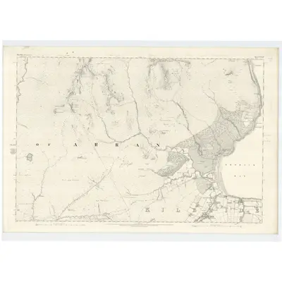 1864 Map of Argyllshire, Sheet CCXLIV, 1868 Print