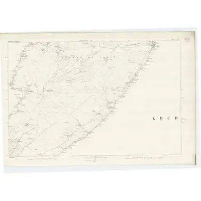 1878 Map of Argyllshire, Sheet CCXVIII, 1882 Print