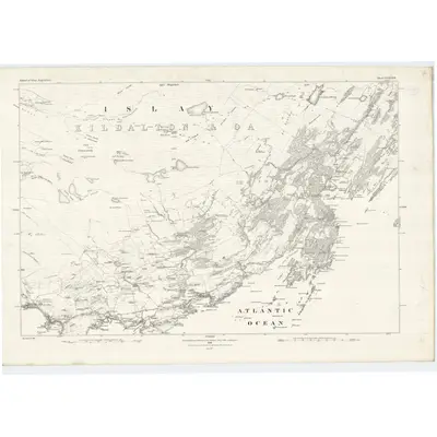 1878 Map of Argyllshire, Sheet CCXXXII, 1882 Print