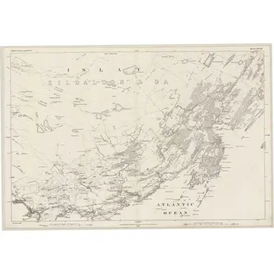 1878 Map of Argyllshire, Sheet CCXXXII, 1882 Print