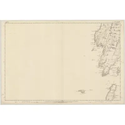 1869 Map of Argyllshire, Sheet CCXXXIV (with inset CCXL), 1872 Print