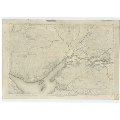 1870 Map of Argyllshire, Sheet CI, 1874 Print