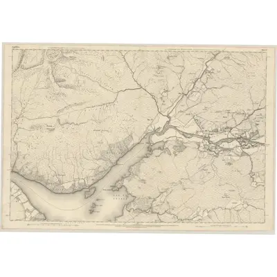 1870 Map of Argyllshire, Sheet CI, 1874 Print