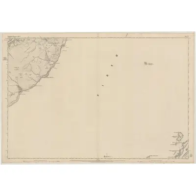 1871 Map of Argyllshire, Sheet CIX, 1880 Print