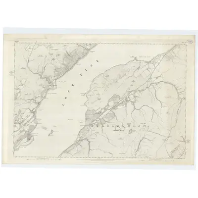 1866 Map of Argyllshire, Sheet CLI, 1873 Print